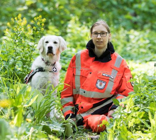 Katharina Dietz & Flächensuchhund Kayla